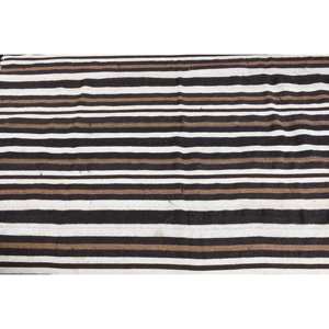 Tapis en laine beige marron moderne 5x6,7 pieds Patchwork turc Tapis de salon tissé à plat avec support en latex pour les décorations - Product Image 5