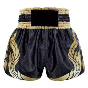 Short de boxe décontracté pour hommes en 100% polyester personnalisé en gros dernier style élastique taille moyenne tricoté léger design solide - Product Image 6