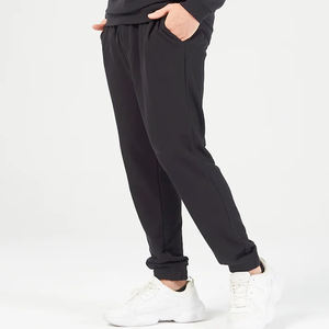 Pantalon de survêtement en coton épais avec logo personnalisé pour hommes, avec poches, jogging fuselé de haute qualité, taille moyenne - Product Image 6