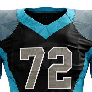 Uniforme de football américain de haute qualité, matière respirante, coutures robustes, parfait pour les matchs de compétition, l'entraînement et les tenues d'équipe. - Product Image 3