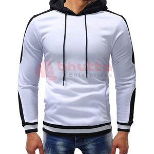 Fabricación personalizada Basics Algodón Mezclado Sólido Sudadera con capucha Custom Plain Dyed Street Fashion Winter Sherpa Fleece Pocket Hood High - Product Image 4
