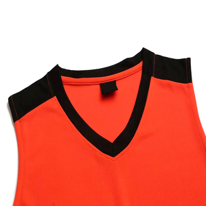 Orange et noir couleur confortable vêtements de sport les plus vendus propre logo nom de l'équipe uniforme de basket-ball imprimé par des industries incroyables - Product Image 4