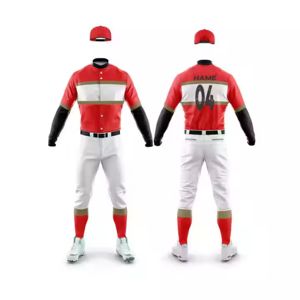 Camiseta de béisbol ligera y transpirable para hombres, uniforme de béisbol americano, conjunto de Camiseta y pantalón de béisbol con sublimación completa para hombres - Product Image 1
