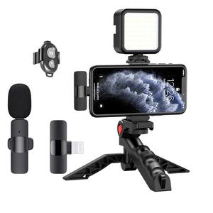 Nuovo arrivo mobile Live Streaming Kit microfono Vlogging Kit microfono per illuminazione a LED per l'insegnamento delle riprese Video Youtube - Product Image 1