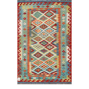พรมอิมาโกะ ไมมานา อัฟกานิสถาน คิลิม ขนาด 156 x 100 ซม. สำหรับตกแต่งบ้าน - Product Image 1