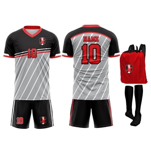 Uniforme de Fútbol Personalizado con Cuello Redondo y Manga Corta, Transpirable, 100% Poliéster, Ropa Deportiva de Alta Calidad al por Mayor - Product Image 5
