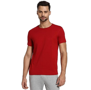 Camiseta de Cuello Redondo de Manga Corta Personalizable de Moda Transpirable al por Mayor, Camiseta de Cuello Redondo Lisa para Hombre de Marca Privada - Product Image 3