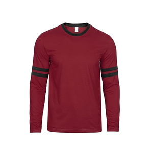 Nueva sudadera informal de algodón de manga larga para hombre, camiseta Vintage de gran tamaño Unisex, puños acanalados con bloques de Color, talla grande americana - Product Image 4