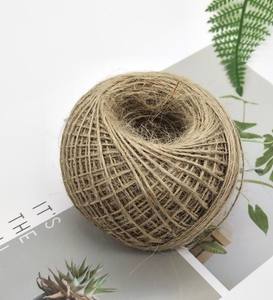 Venta al por mayor 1mm 1,5mm 2mm cuerda de Yute natural cuerda de yute patrón crudo - Product Image 3