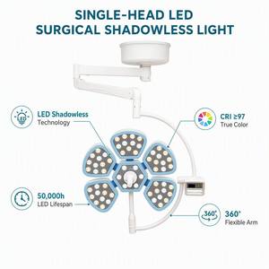 ไฟผ่าตัด LED รุ่น LED700 ปรับโฟกัสได้แบบไร้ขั้นบันได สำหรับห้องผ่าตัดในโรงพยาบาล ดีไซน์รูปกลีบดอกไม้ - Product Image 3