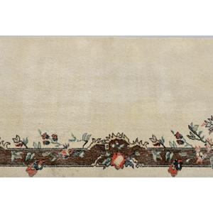 พรมตุรกีขนาด 3x5.2 ฟุต พรมลายวินเทจ พรมลายต้นไม้สีเบจน้ำตาล - Product Image 5