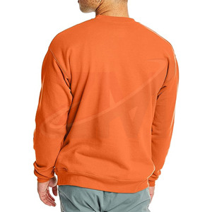 Sudaderas de algodón personalizadas al por mayor para hombre, sudadera holgada informal, jersey de forro polar sólido para otoño e invierno. - Product Image 2