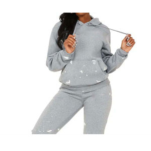 Logo personnalisé de haute qualité 2 pièces ensembles nouveauté respirant 100% coton matériel femmes ensembles - Product Image 1