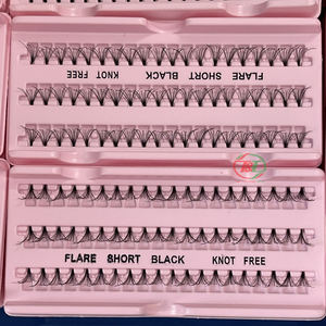 Extension de cils de vison en cheveux synthétiques scintillants scintillants faits à la main vietnamiens cils de luxe sans nœud CC/DD Curl - Product Image 6