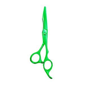 Tijeras de corte de pelo de lujo, tijeras de pelo de Color verde claro, herramienta de corte de pelo, tijeras de peluquero con reposapiés - Product Image 5