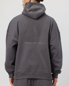 Sudaderas con capucha de algodón transpirable de alta calidad para hombre, ropa de calle Unisex, suéter personalizado al por mayor, sudaderas con capucha con logotipo bordado para hombre - Product Image 3