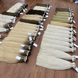 Precio al por mayor Extensiones de cabello humano a granel de alta calidad de color liso y ondulado listo para enviar - Product Image 6