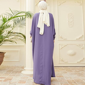 Abaya Informal de Manga Larga y Cuello Alto, Hecha con Materiales Duraderos de Alta Calidad a un Precio Razonable, Ropa Tradicional Musulmana para Mujer - Product Image 2