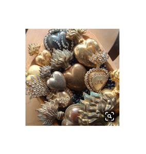 กล่องโลหะรูปหัวใจศักดิ์สิทธิ์สีทองขนาดใหญ่สำหรับตกแต่งบ้าน - Product Image 4