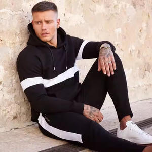 OEM Vente en gros 100% coton Survêtement de sport pour hommes personnalisé Gym Jogging Survêtements Technique brodée pour sweats à capuche Sweatshirts - Product Image 4