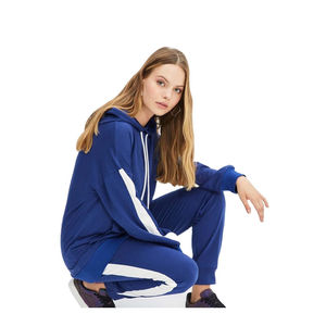 Survêtements de sport thermiques d'hiver pour hommes, de haute qualité, personnalisés, coupe ajustée, avec fermeture éclair, à capuche, 100% coton, effet délavé - Product Image 4