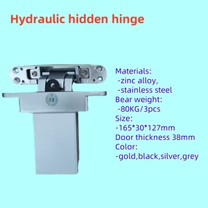 3D Thủy lực có thể điều chỉnh giấu vô hình Heavy Duty cổng ẩn đuôi dài mềm đóng cửa bản lề - Product Image 2