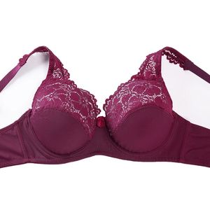 Lencería Sexy para Mujer, Brasier de Encaje Floral Bordado con Cierre Frontal, sin Aros y Escote Profundo, Nuevo Modelo con Logo en la Copa - Product Image 3