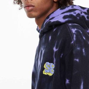 Venta al por mayor a granel Tie Dye Sublimation Pullover Hoodies Sudadera de invierno con técnica de teñido liso - Product Image 5