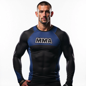 Personnalisé MMA Rash Guards Respirant Équipement Sublimé pour les Sports de Combat Vente en Gros Gym Entraînement - Product Image 1