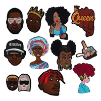 "Short N' Sassy Diva (coupe de cheveux)" Afrocentric-Diva Patch 3 "Patch brodé à repasser, bricolage, fournitures d'artisanat cheveux courts