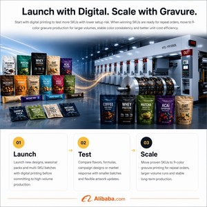 Bolsa <span class=keywords><strong>de</strong></span> Embalaje para Barritas <span class=keywords><strong>de</strong></span> Proteína con Impresión Digital Personalizada, Envoltura Tipo Flow Wrap, Solución <span class=keywords><strong>de</strong></span> Embalaje con Sellado en Frío para Barritas <span class=keywords><strong>de</strong></span> <span class=keywords><strong>Chocolate</strong></span>, Directo <span class=keywords><strong>de</strong></span> Fábrica - Product Image 5