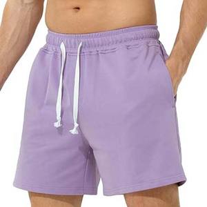 Lightweight Solid Color <b>Men's</b> Jogging <b>Shorts</b> Summer Cotton Beach <b>Shorts</b> with Drawstring Fashionable Breathable <b>Short</b> Clothing - Product Image 4