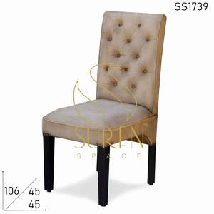 Chaise de salle à manger design vintage, toile imprimée et similicuir pour l'extérieur et l'hôtel, meubles de salle à manger raffinés - Product Image 5