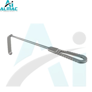 Retractor ortopédico de tamaño personalizado ALMAC OEM, Retractor Langenbeck de acero inoxidable de alta calidad de 210mm y 30mm, fuente de alimentación Manual - Product Image 6