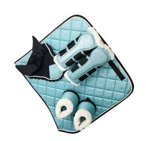 TARIQ MFG CO-Tapis de selle matelassé scintillant avec bottes et bonnet d'oreille assortis - Product Image 6