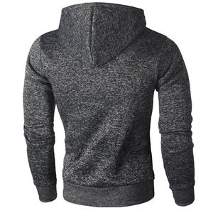 Pull à capuche personnalisé 100% coton pour hommes, coupe régulière, tissu polaire de poche, respirant, anti-rides, séchage rapide, hiver, service OEM - Product Image 6