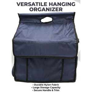 Large Navy <b>Blue</b> Classic Oxford Equestrian Grooming <b>Tack</b> Bag Zipper Closure Durable Storage Organizer for Horse Stable Travel Use - Product Image 2