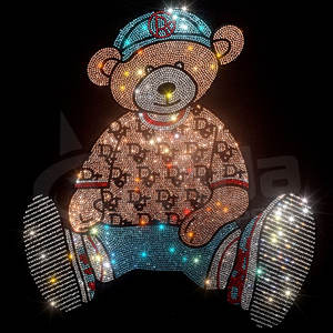 Uso al aire libre Nuevo diseño Hombres Camisetas con diamantes de imitación Venta al por mayor Ropa de moda Hombres Camisetas con diamantes de imitación Camisetas para hombres - Product Image 2