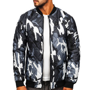 Ventes en gros de vestes bomber pour hommes de la meilleure qualité, prix bas, OEM, hiver, noir, blanc, imprimé, vestes bomber pour hommes - Product Image 4
