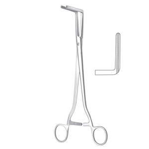Instrument chirurgical en acier inoxydable de qualité Wertheim Atrauma pince vaginale 25 cm de long pince à angle droit par HEXA CARE - Product Image 4