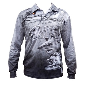 Nuevo diseño de ropa de poliéster de manga larga, chaqueta de ropa de pesca, camisa de pesca de sublimación personalizada, ropa de pesca para hombres - Product Image 5