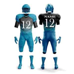 Servicio OEM, Uniforme de Fútbol Americano Personalizado, Talla Grande, Jersey de Secado Rápido Antibacterial, Mangas Cortas, Logotipo Impreso, Venta al Por Mayor - Product Image 5