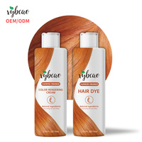 Crème Colorante Capillaire Permanente de Qualité Supérieure aux Extraits Botaniques et Herbacés, Teinte Orange Aube, Ginseng, Aloès, Camomille, Couleur Vive, Douce pour les Cheveux