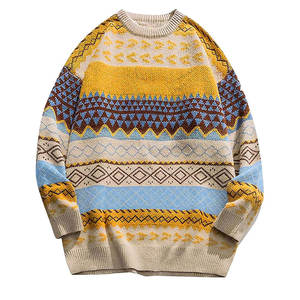 Ropa de moda Premium, jerséis de invierno para hombre, suéteres de alta calidad, suéter grueso y cálido de gran tamaño para hombre - Product Image 1