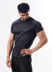 Venta caliente personalizado en blanco gris liso camiseta, poliéster gimnasio fitness desgaste hombres camiseta - Product Image 2