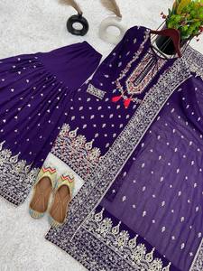 ชุดผ้าชีฟองแท้สำหรับปักเรียงตามลำดับผ้าชาราราสำหรับนักออกแบบล่าสุด - Product Image 5