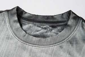 Camisetas de algodón 100% Vintage Wash para hombre, camisetas informales de gran tamaño ajustadas y lavadas con ácido para hombre - Product Image 3