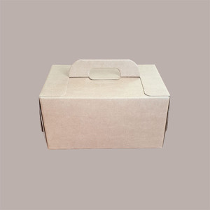 10 Pcs Disposable <b>Lunch</b> <b>Box</b> with Brown Handle <b>Small</b> Takeaway Gift Case - Product Image 5