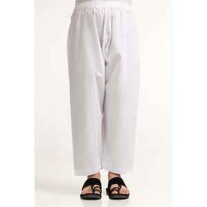 Pantalon Harem Basique Blanc Taille Haute en Coton Respirant KSH-CTN24-001 - Product Image 3