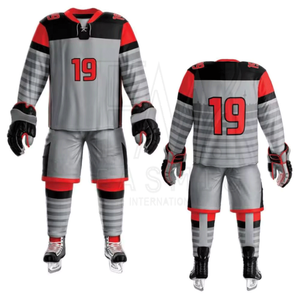 Uniforme de hockey sobre hielo de gran tamaño de buena calidad de ropa informal con conjunto de uniformes sublimados de Pekín personalizados a la venta - Product Image 1